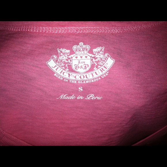 REDUCED! ⬇ Juicy Couture* S / M pink tee shirt top - Picture 4 of 4