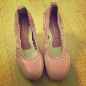 Baby pink leather Fornarina high heels<3