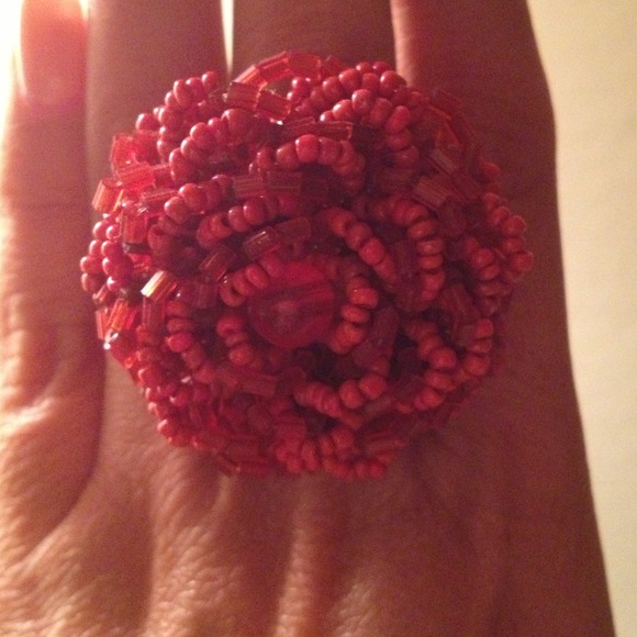 SOLD............... Large red ring - Picture 2 of 3
