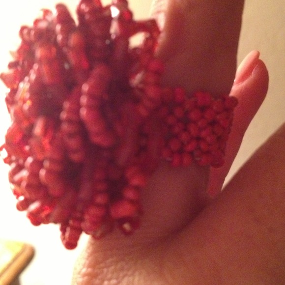 SOLD............... Large red ring - Picture 3 of 3