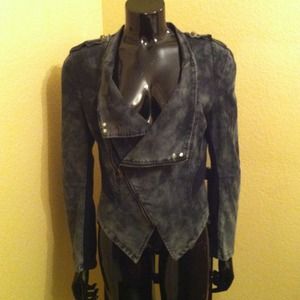 SOLDDistressed Military Style Jacket Size L