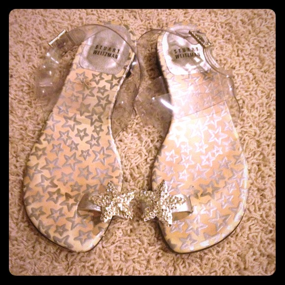 Stuart Weitzman Silver Star Sandals