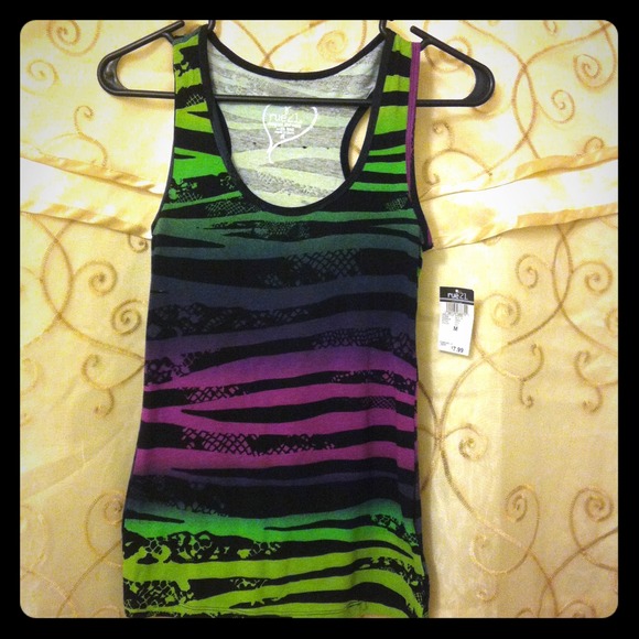 💛Sold💛Multi colored Racerback NWT