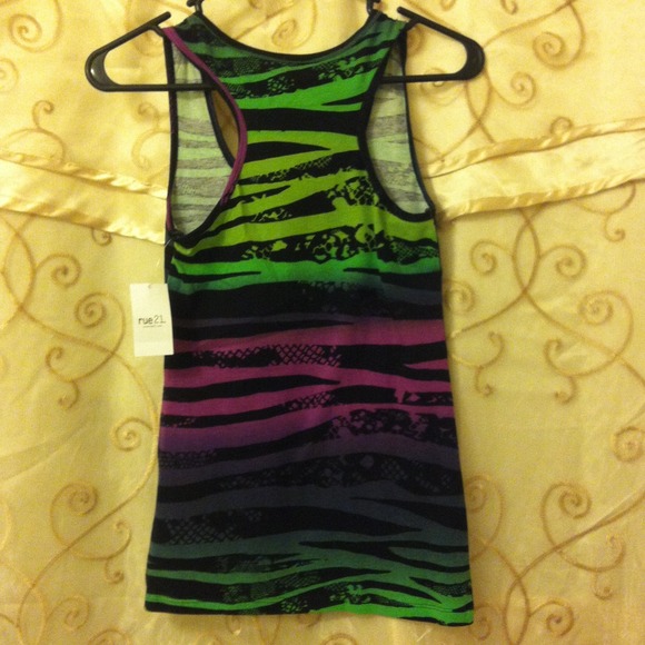 💛Sold💛Multi colored Racerback NWT - Picture 3 of 3