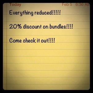 Everything reduced!!