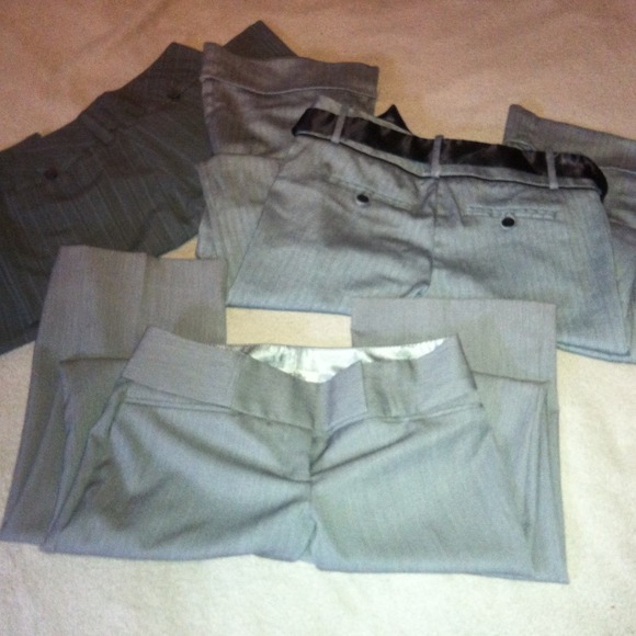Lot of dress pants, 2 jeans and black pants