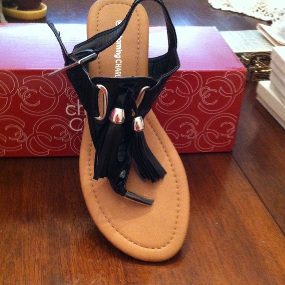 Fun black sandals and heel bundle