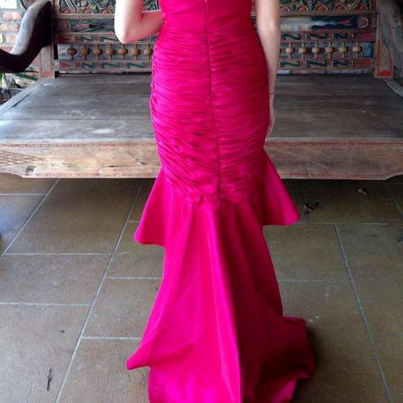 Dalia MacPhee Pink Sweetheart Gown - Picture 3 of 4