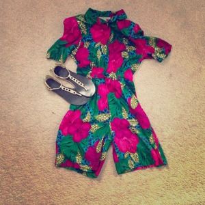 Vintage floral romper!!!!