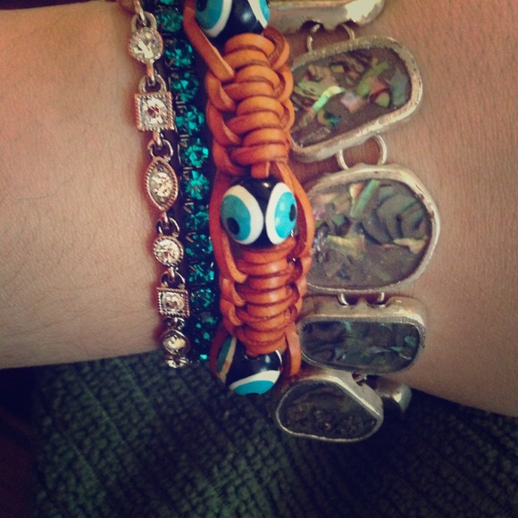 Ward off evil, Arm candy! Greek evil eye bracelet