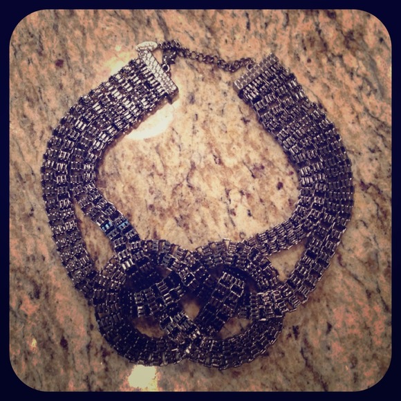 ✂REDUCED! ✂Fabulous charcoal metal necklace!