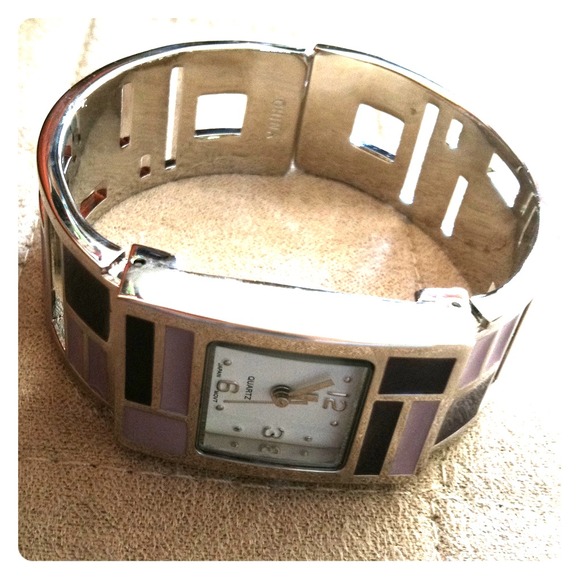 Beautiful Purple Cuff Watch!