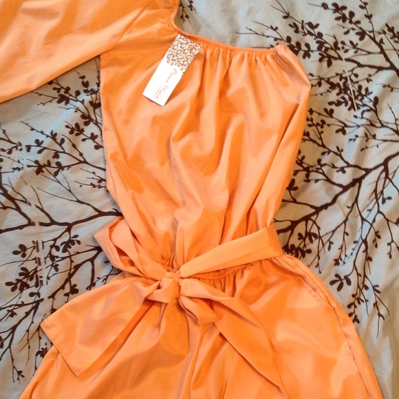Adorable peach romper