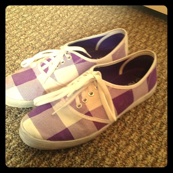 Purple Plaid Kirra Sneakers