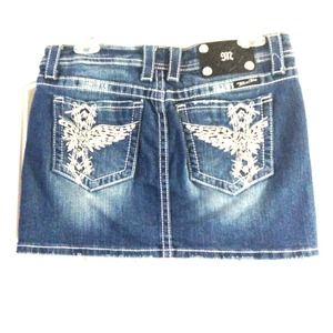RESERVED Miss Me jean skirt