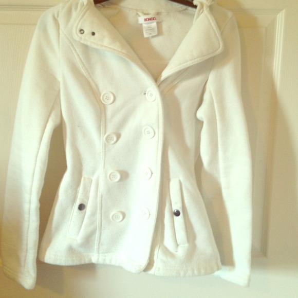 White Bongo Peacoat with Hood