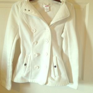 White Bongo Peacoat with Hood