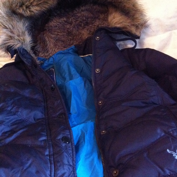 black American eagle puffy jacket!