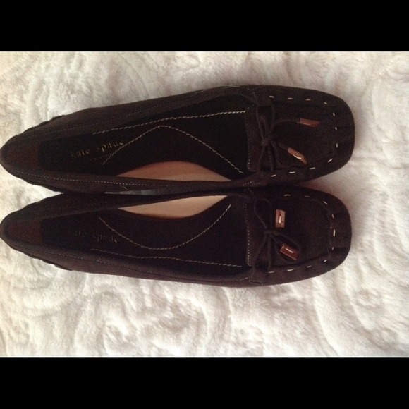 Kate Spade suede kitten heels 8 Brown New