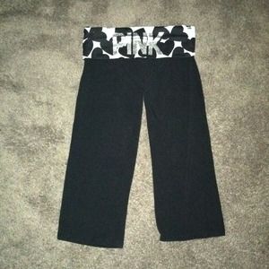 💗VS PINK yoga crop with rhinestone💗