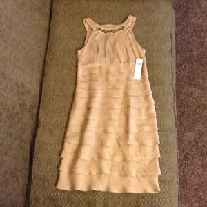 **REDUCED* Size 10 brand new Champagne color dress