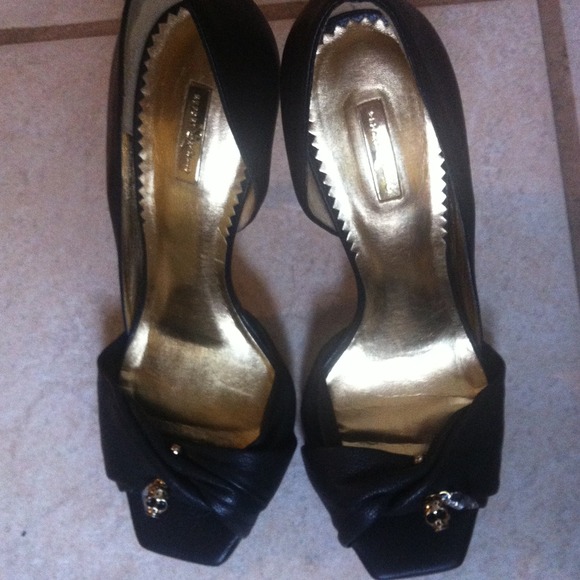 Report Signature Skull Leather Pumps Sandals - Picture 2 of 4