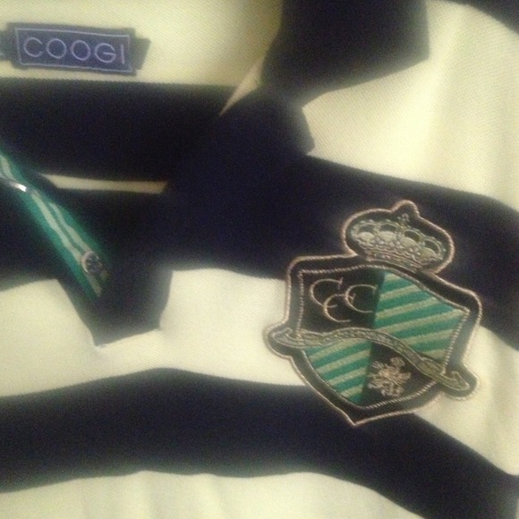 Extra large black n yellow polo style Coogi shirt