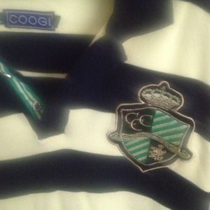 Extra large black n yellow polo style Coogi shirt