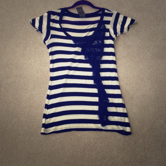Striped navy shirt