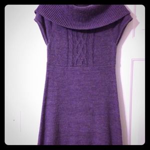 Purple sweater dress!