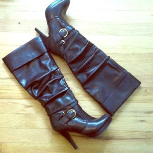 Tall chocolate brown boots