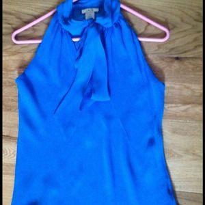 Cobalt 100% Silk Cache Swing Top XS, Ties at Neck!
