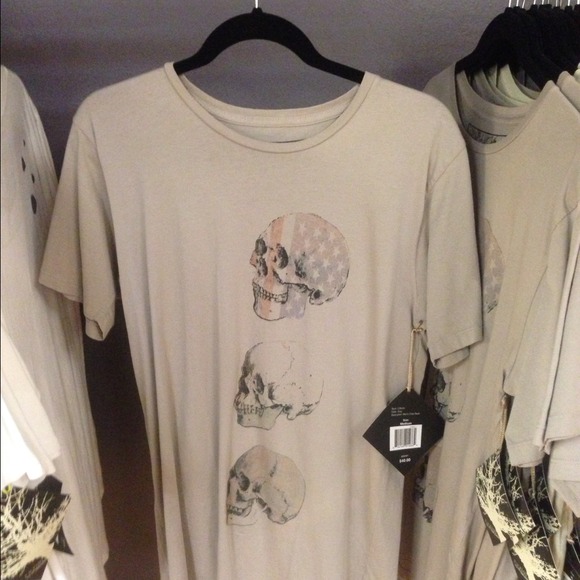 Men's cotton skull T