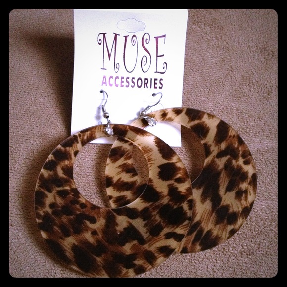 Leopard earrings