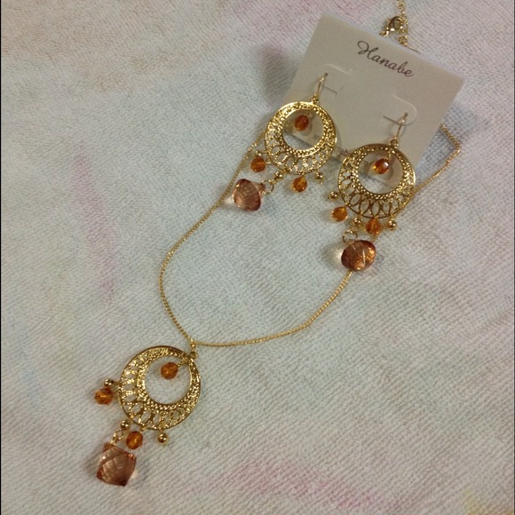 13 necklace & earring
