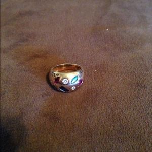 Ruby Saphire Diamond Emerald Ring