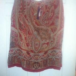 100% silk skirt size 12 petite