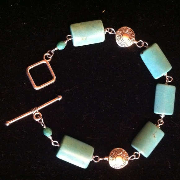 Authentic turquoise and Sterling Silver bracelet