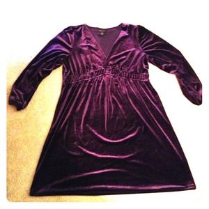 Lane Bryant 18/20 dark pure velvet like dress