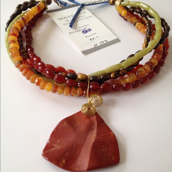 OCTOBER handcrafted  6 strand necklace