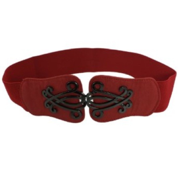 Red Victorian-Esque Cinch Belt 🆕