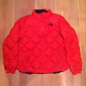 Red North Face Down Jacket!