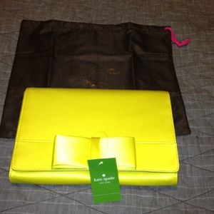 Kate Spade Yellow Bow Clutch 🎈REDUCED🎈