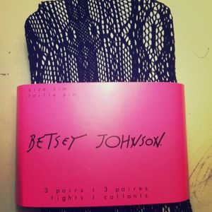 New in package Betsy Johnson fishnet stockings