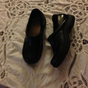 Dansko walking company shoes.