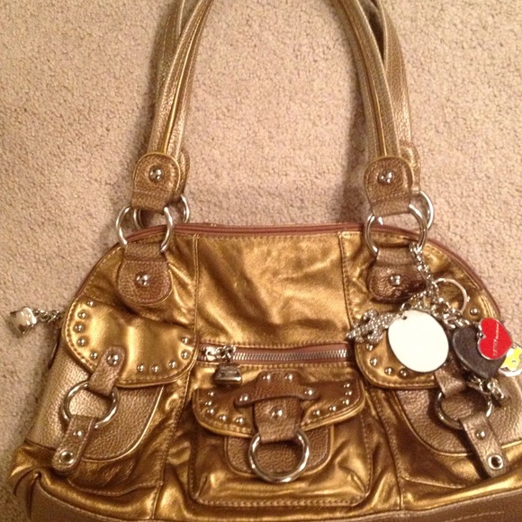 Reduced Kathy Van Zeeland Gold Bag