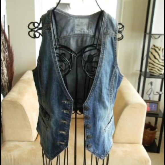 🚫SOLD🚫Denim Jean H&M Vest Slight Ombré