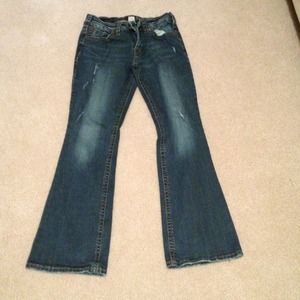 Silver boot cut jeans