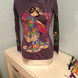 Long sleeved Ed hardy top!