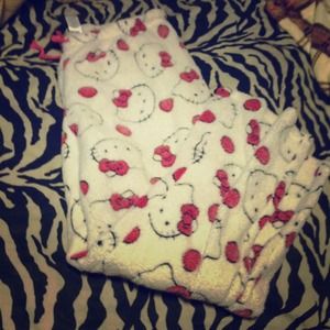 Hello kitty pajama pants & inspired coach tote